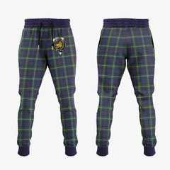 Campbell Argyll Modern Tartan Crest Jogger Sweatpants