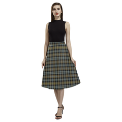 Campbell Argyll Weathered Tartan Aoede Crepe Skirt