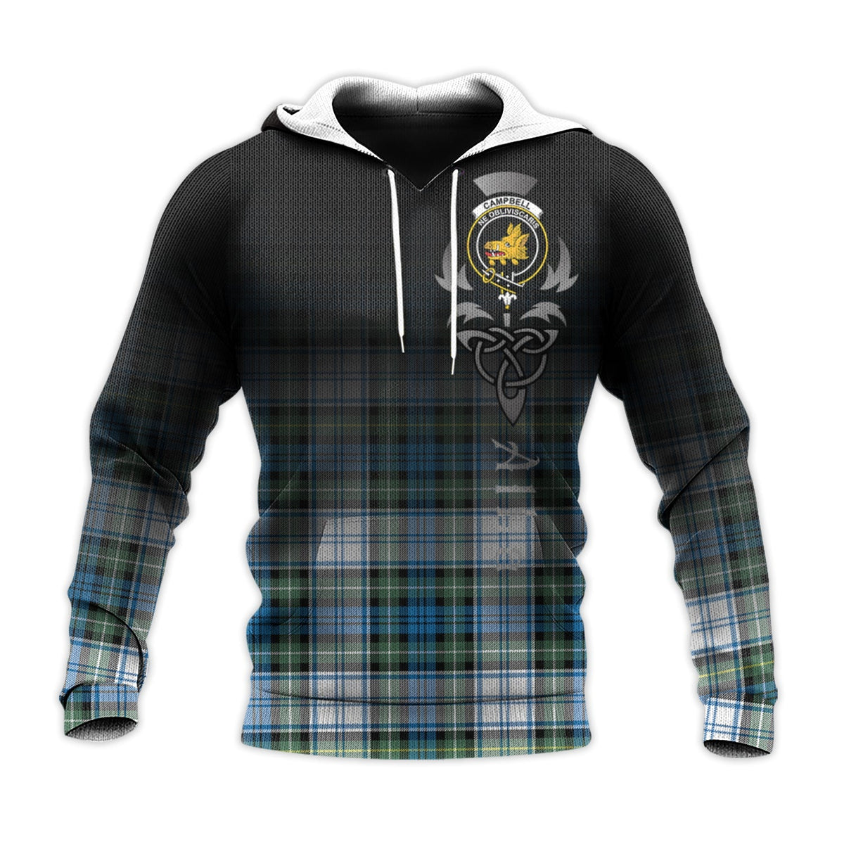 Campbell Dress Ancient Tartan Hoodie - Alba Celtic Style