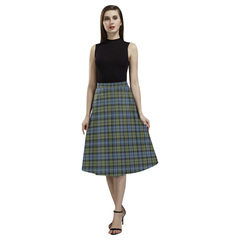 Campbell Faded Tartan Aoede Crepe Skirt