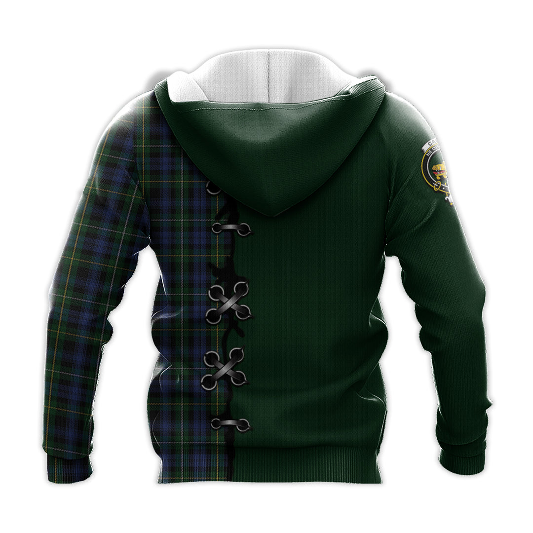 Campbell of Argyll 01 Tartan Hoodie - Lion Rampant And Celtic Thistle Style