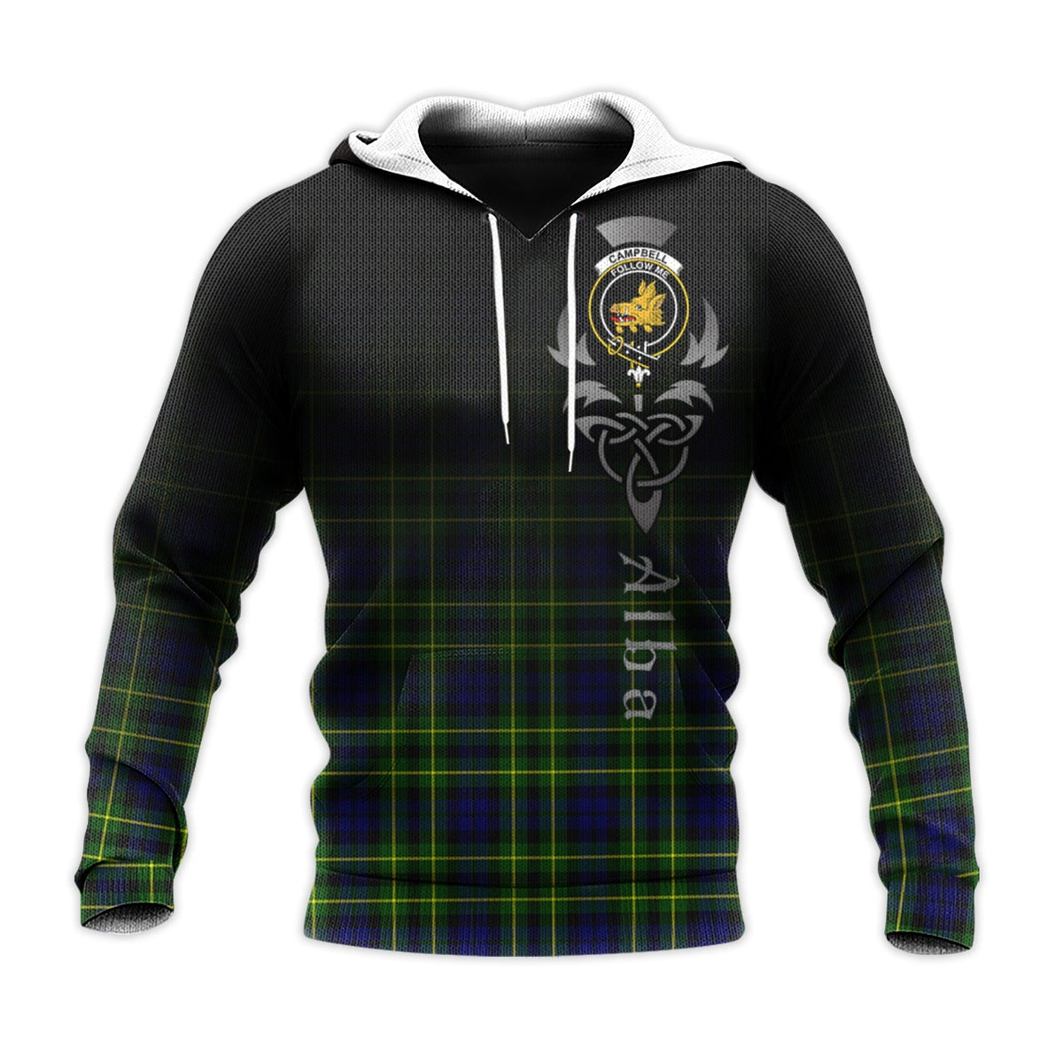 Campbell Of Breadalbane Modern Tartan Hoodie - Alba Celtic Style