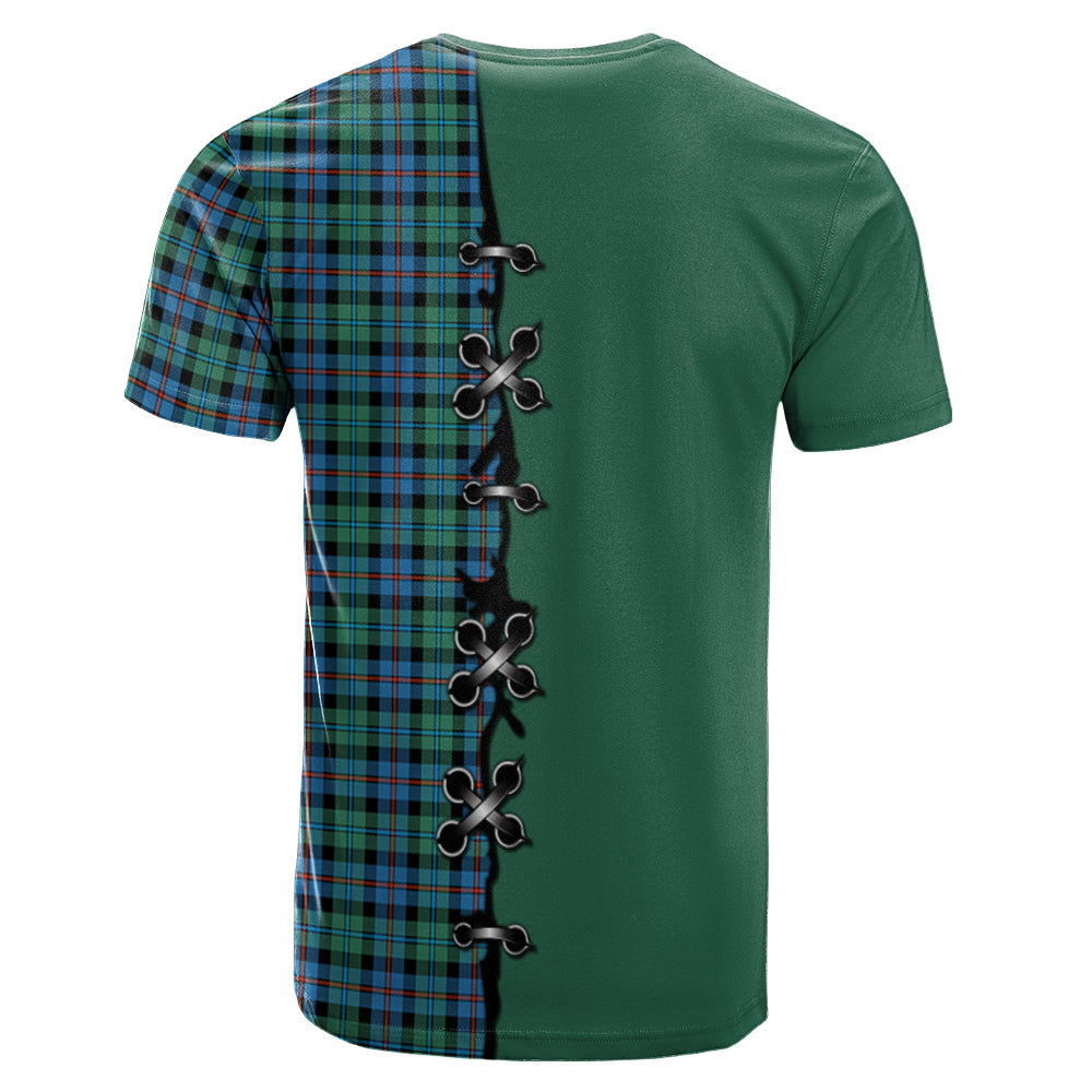 Campbell of Cawdor Ancient Tartan T-shirt - Lion Rampant And Celtic Thistle Style