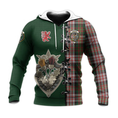 Carnegie Dress Tartan Hoodie - Lion Rampant And Celtic Thistle Style