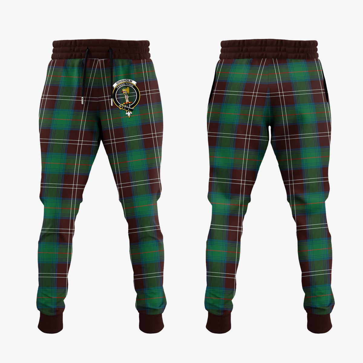 Chisholm Hunting Ancient Tartan Crest Jogger Sweatpants