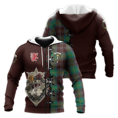 Chisholm Hunting Ancient Tartan Hoodie - Lion Rampant And Celtic Thistle Style