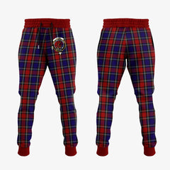 Clark Red Tartan Crest Jogger Sweatpants