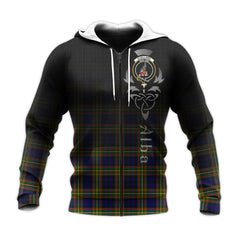 Clelland Modern Tartan Hoodie - Alba Celtic Style