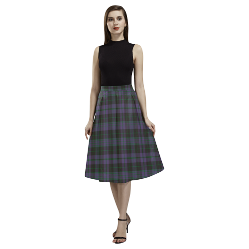 Clergy Green Tartan Aoede Crepe Skirt