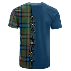 Cochrane Ancient Tartan T-shirt - Lion Rampant And Celtic Thistle Style