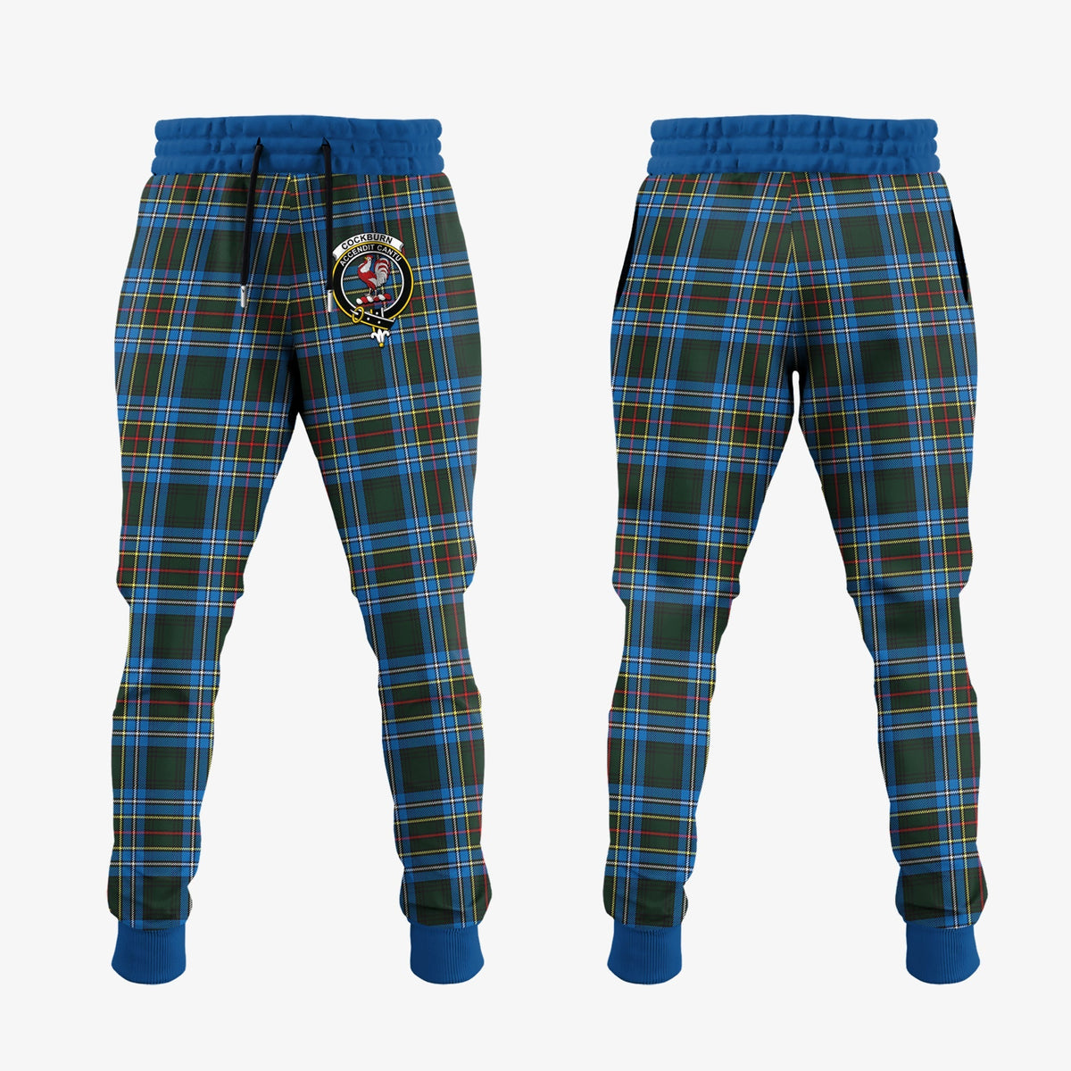 Cockburn Modern Tartan Crest Jogger Sweatpants