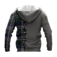 Colquhoun Dress Tartan Hoodie - Lion Rampant And Celtic Thistle Style