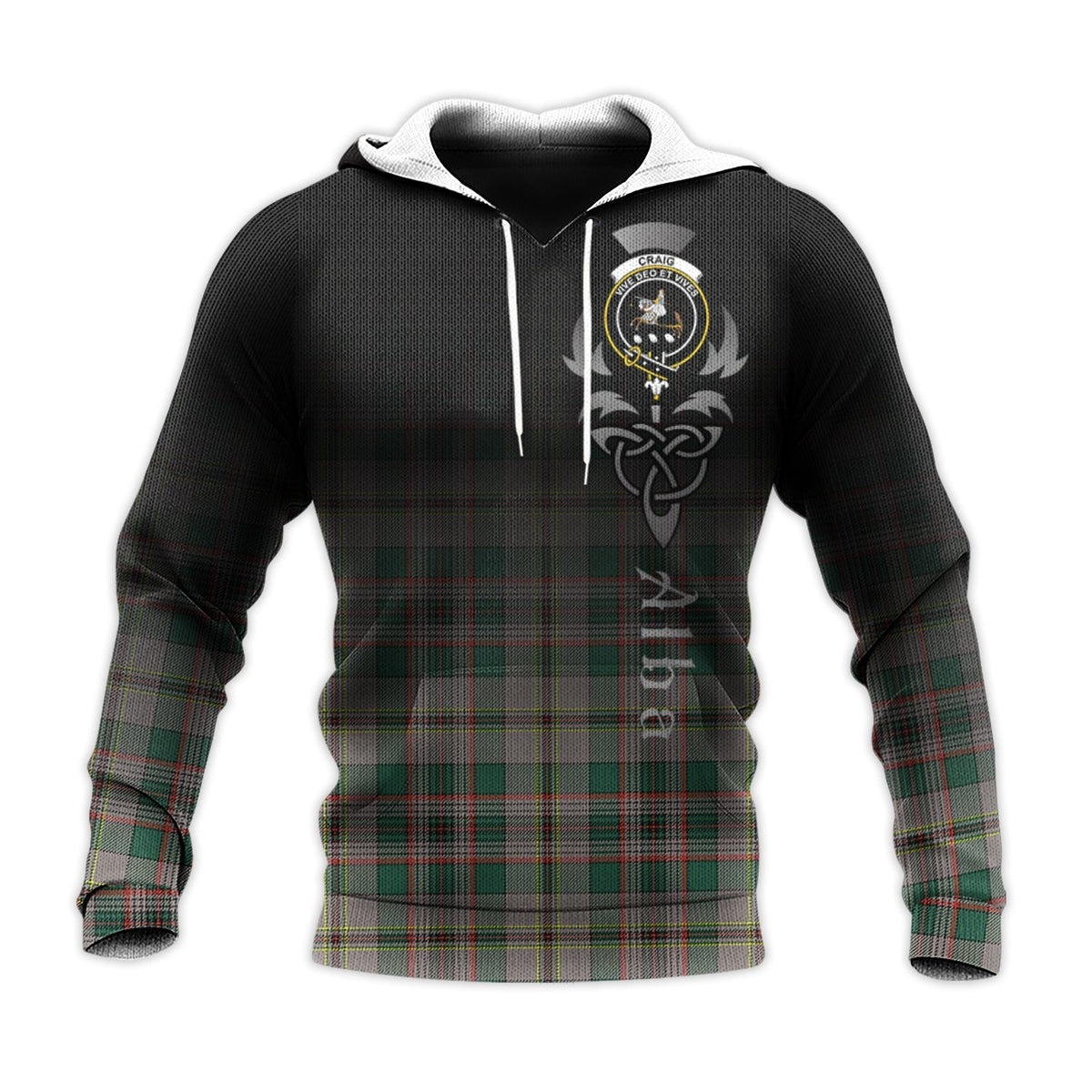 Craig Ancient Tartan Hoodie - Alba Celtic Style