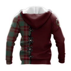 Crawford Modern Tartan Hoodie - Lion Rampant And Celtic Thistle Style