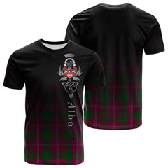 Crawford Of NewZealand Tartan Crest T-shirt - Alba Celtic Style