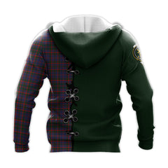 Cumming Tartan Hoodie - Lion Rampant And Celtic Thistle Style