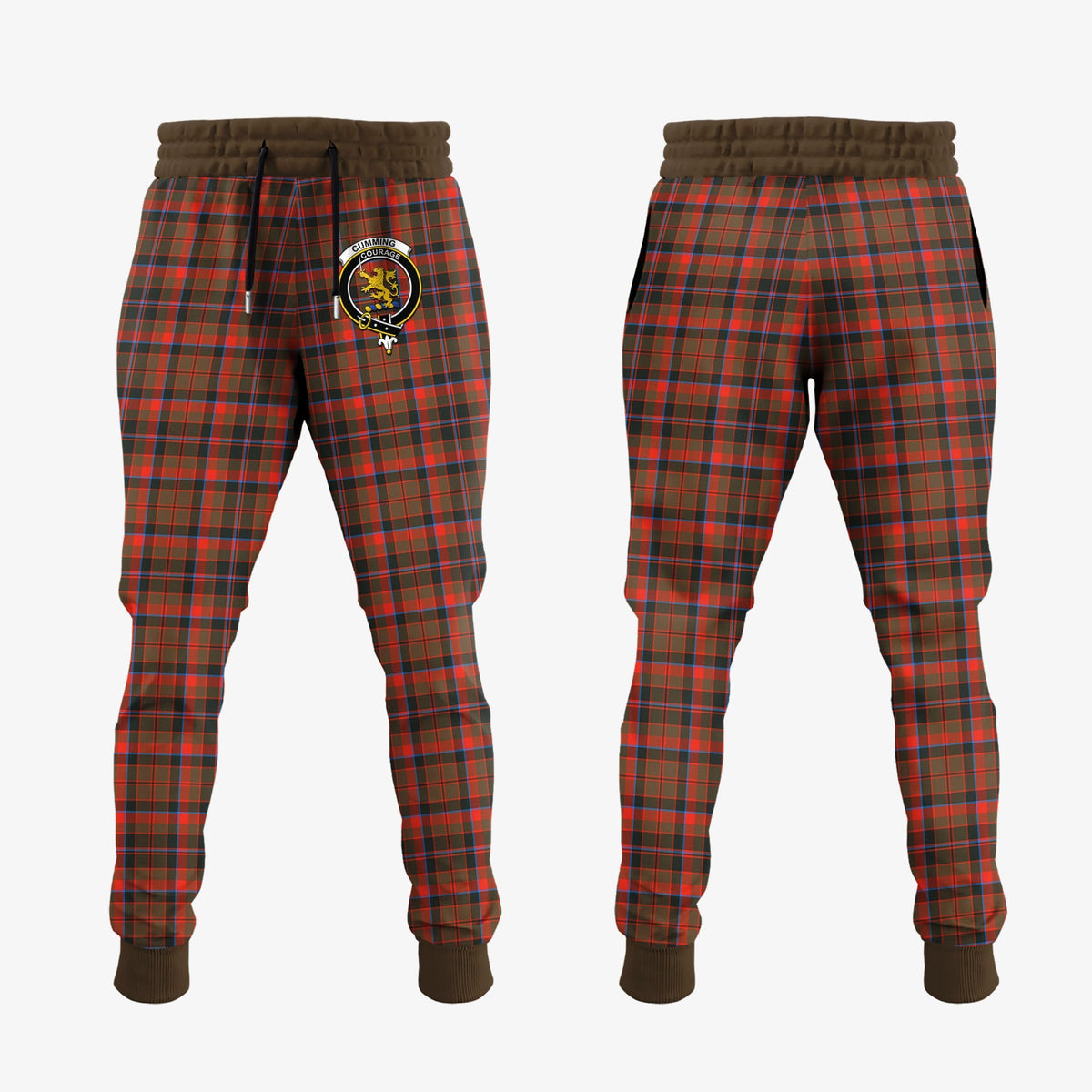 Cumming Hunting Weathered Tartan Crest Jogger Sweatpants