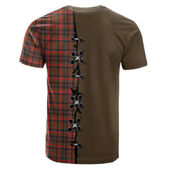 Cumming Hunting Weathered Tartan T-shirt - Lion Rampant And Celtic Thistle Style