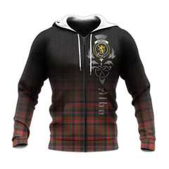 Cumming Hunting Weathered Tartan Hoodie - Alba Celtic Style