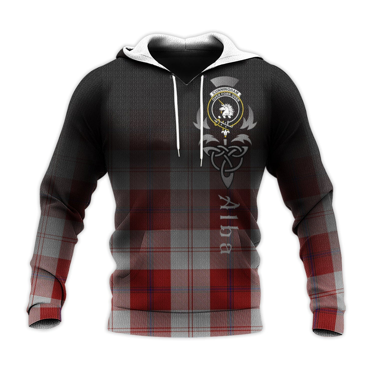 Cunningham Dress Tartan Hoodie - Alba Celtic Style