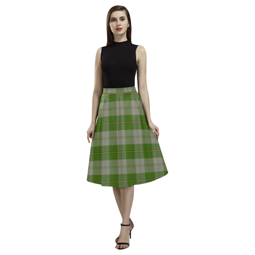 Cunningham Dress Green Dancers Tartan Aoede Crepe Skirt