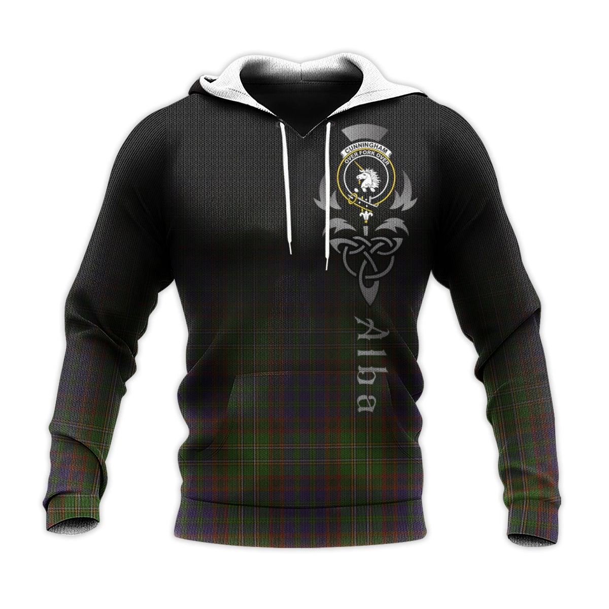 Cunningham Hunting Modern Tartan Hoodie - Alba Celtic Style