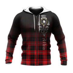 Cunningham Modern Tartan Hoodie - Alba Celtic Style