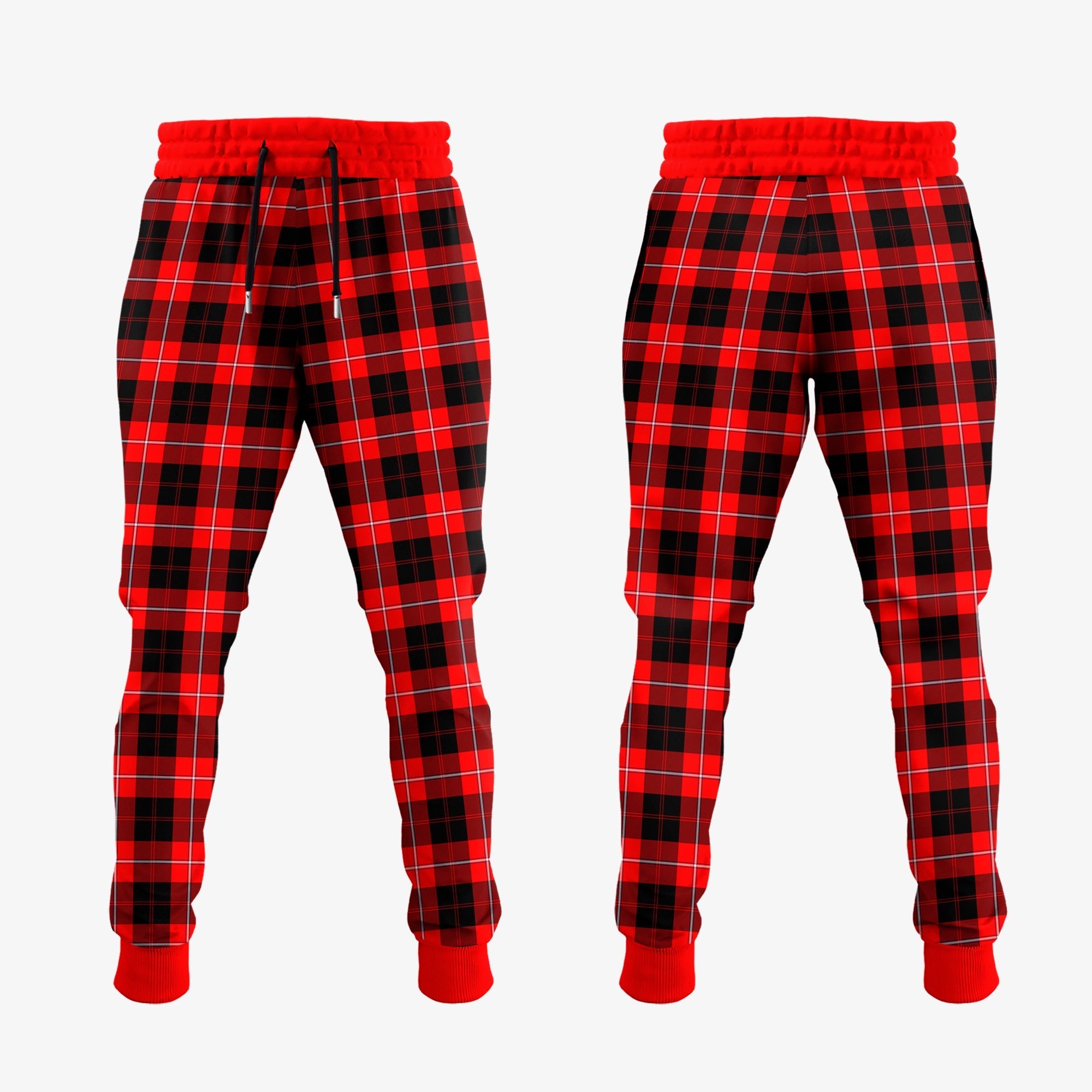 Cunningham Modern Tartan Crest Jogger Sweatpants