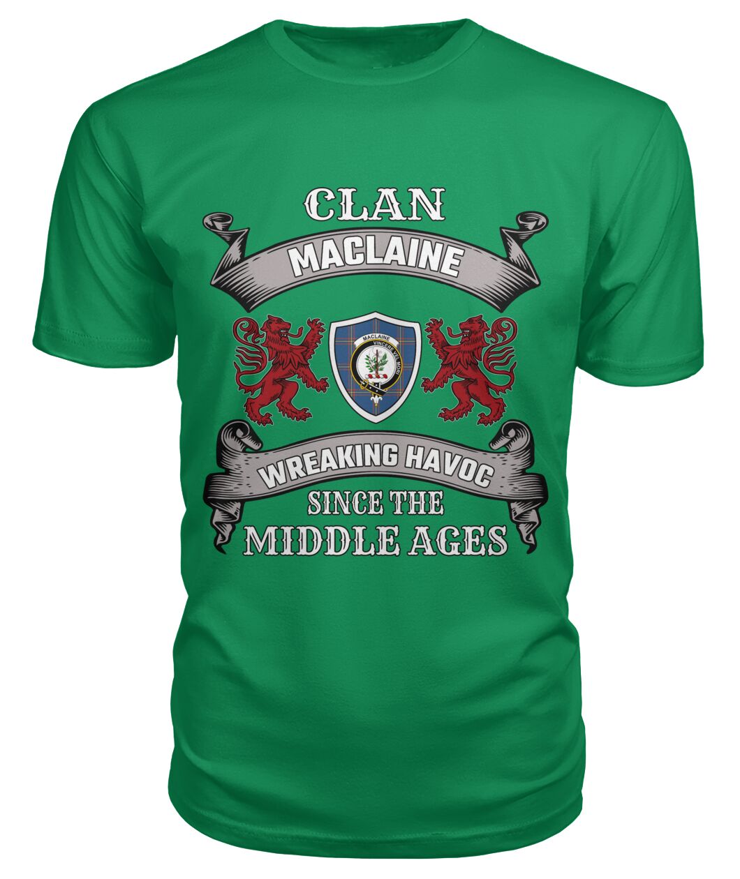 MacLaine Family Tartan - 2D T-shirt