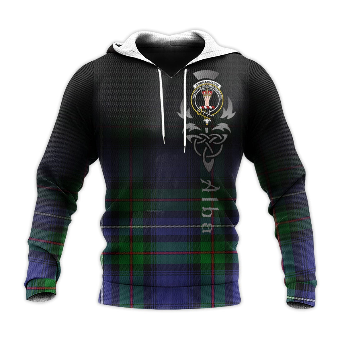 Donnachaidh Tartan Hoodie - Alba Celtic Style