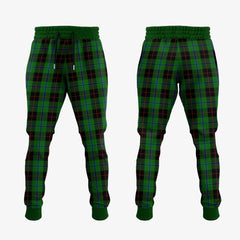 Douglas Black Tartan Crest Jogger Sweatpants