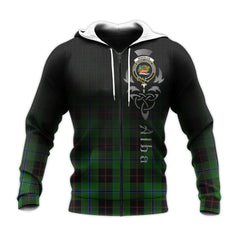 Douglas Black Tartan Hoodie - Alba Celtic Style