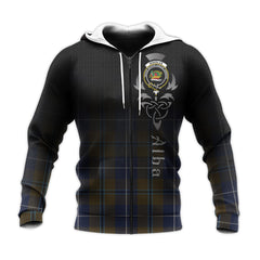 Douglas Brown Tartan Hoodie - Alba Celtic Style