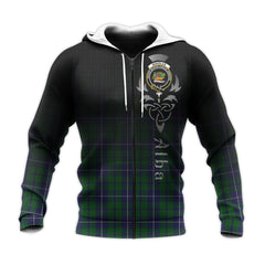 Douglas Green Tartan Hoodie - Alba Celtic Style