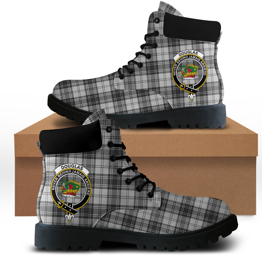 Douglas Grey Modern Tartan All Season Boots