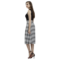 Douglas Grey Modern Tartan Aoede Crepe Skirt