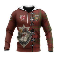 Drummond Clan Tartan Hoodie - Lion Rampant And Celtic Thistle Style