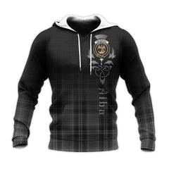 Drummond Grey Tartan Hoodie - Alba Celtic Style