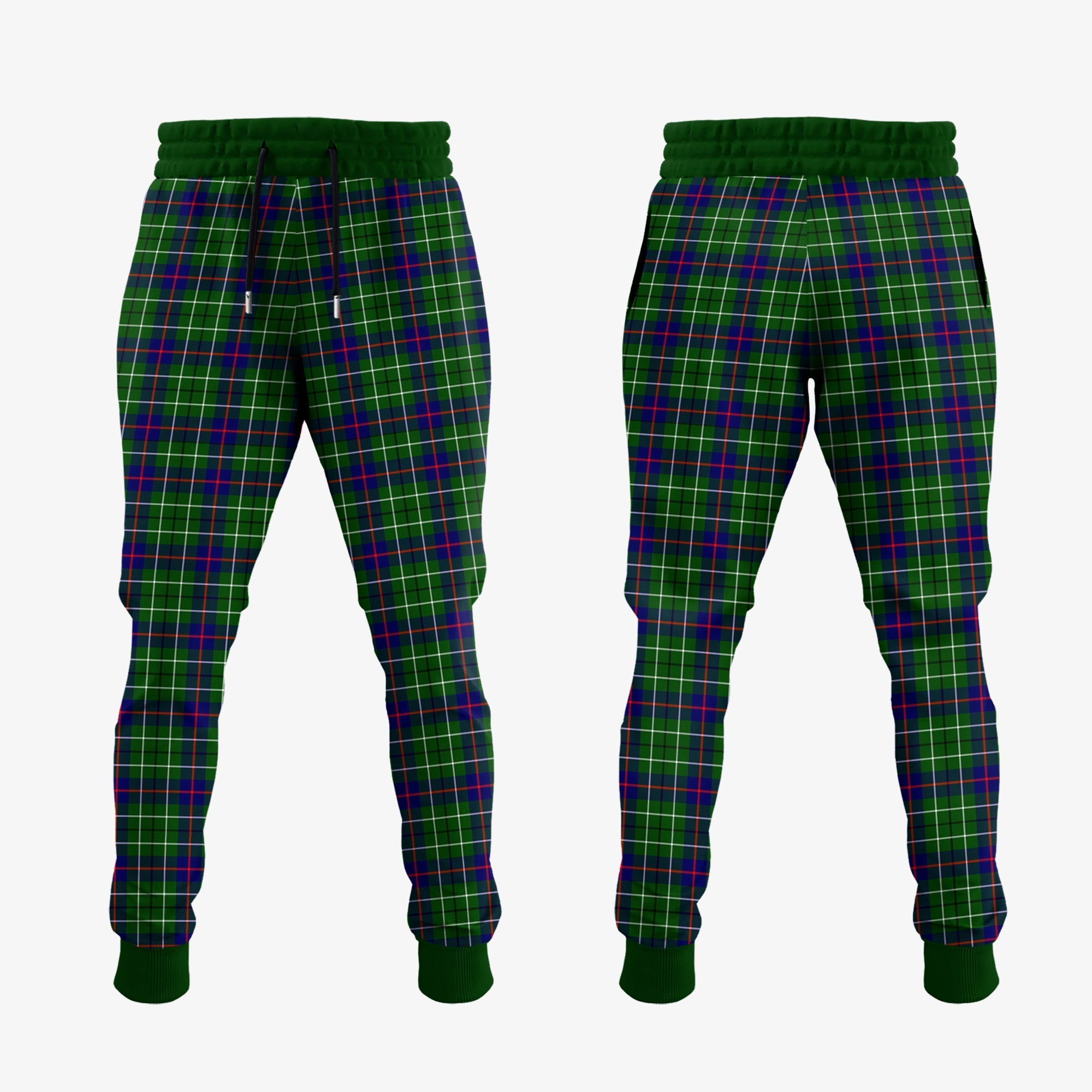 Duncan Modern Tartan Crest Jogger Sweatpants