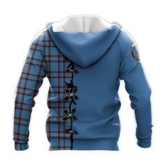 Elliot Ancient Tartan Hoodie - Lion Rampant And Celtic Thistle Style