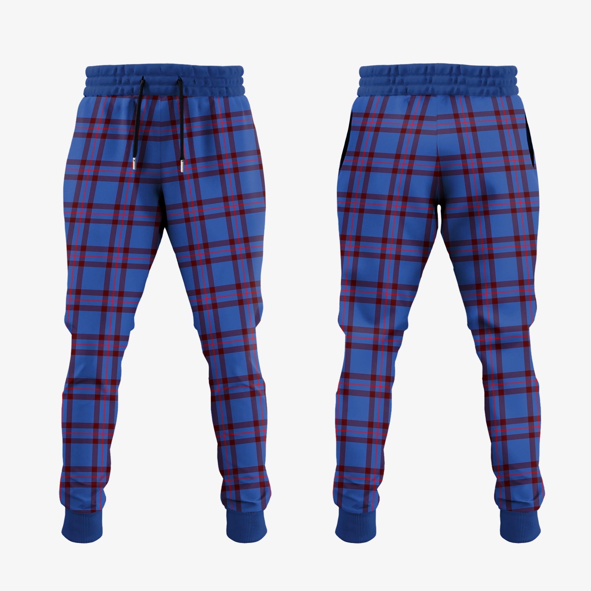 Elliot Modern Tartan Crest Jogger Sweatpants