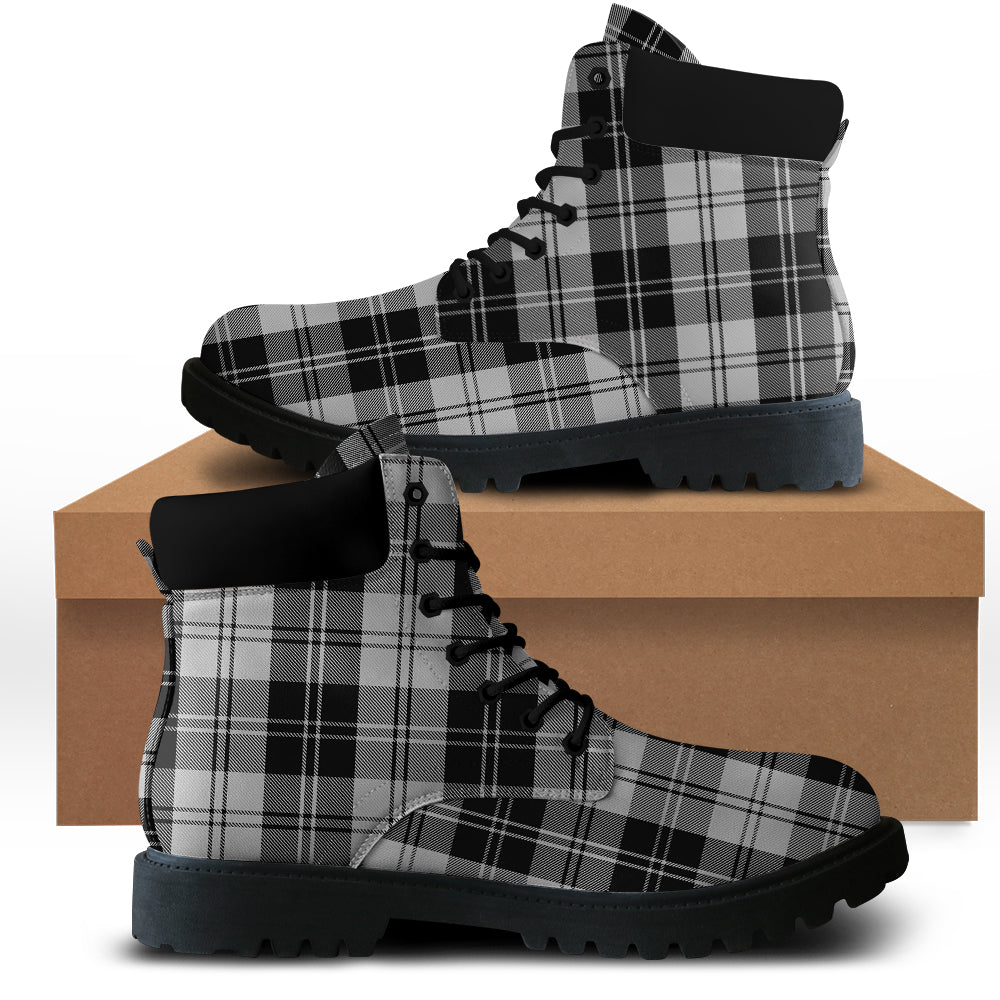 Erskine Black And White Tartan All Season Boots