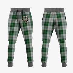 Erskine Green Tartan Crest Jogger Sweatpants