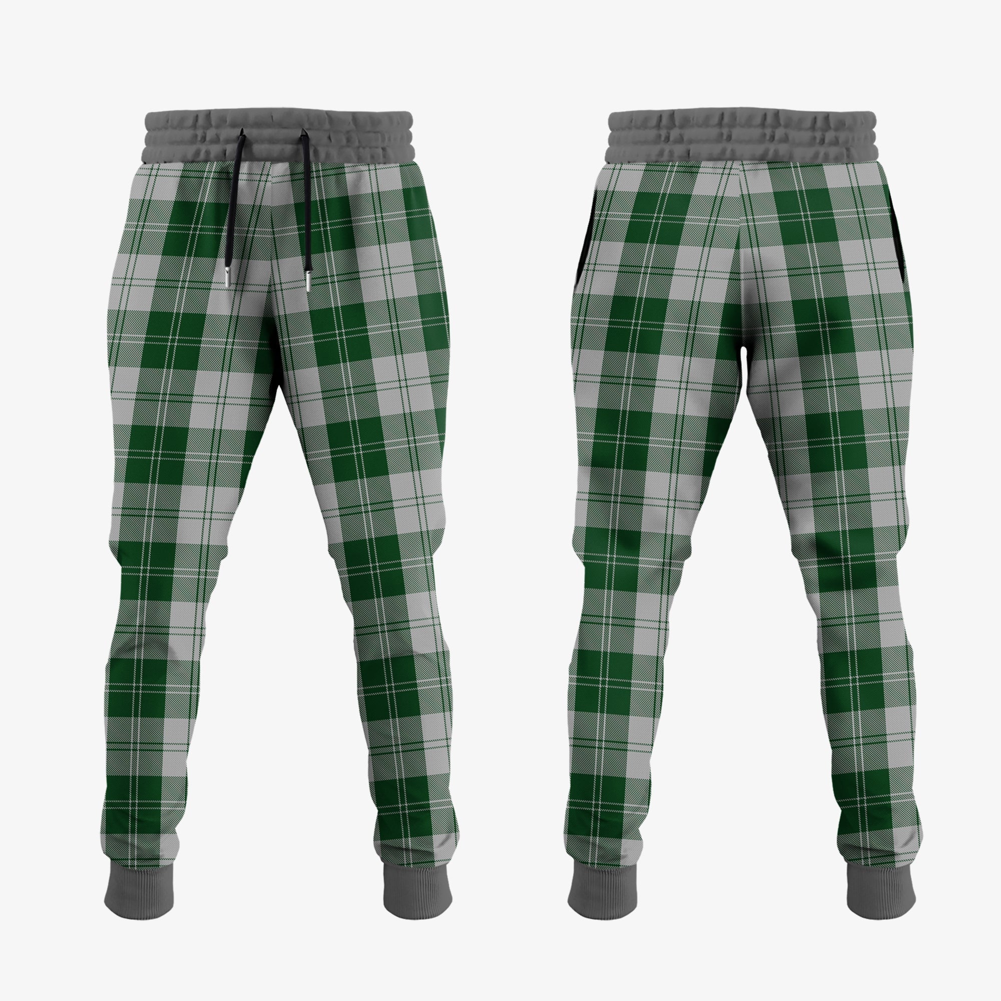 Erskine Green Tartan Crest Jogger Sweatpants