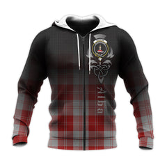 Erskine Red Tartan Hoodie - Alba Celtic Style