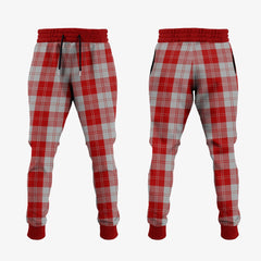 Erskine Red Tartan Crest Jogger Sweatpants