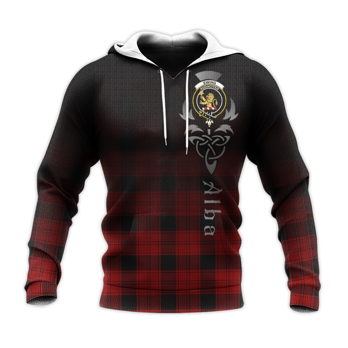 Ewing Tartan Hoodie - Alba Celtic Style