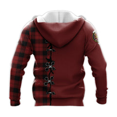 Ewing Tartan Hoodie - Lion Rampant And Celtic Thistle Style