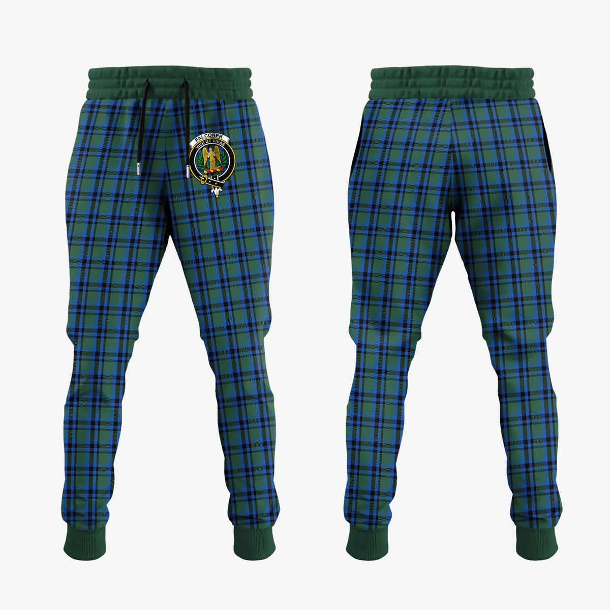 Falconer Tartan Crest Jogger Sweatpants