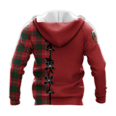 Fenton Tartan Hoodie - Lion Rampant And Celtic Thistle Style